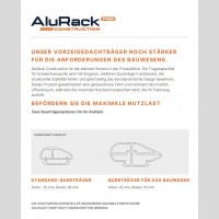 AluRack Construction s hliníkovým nakladacím valcom pre Citröen Jumper